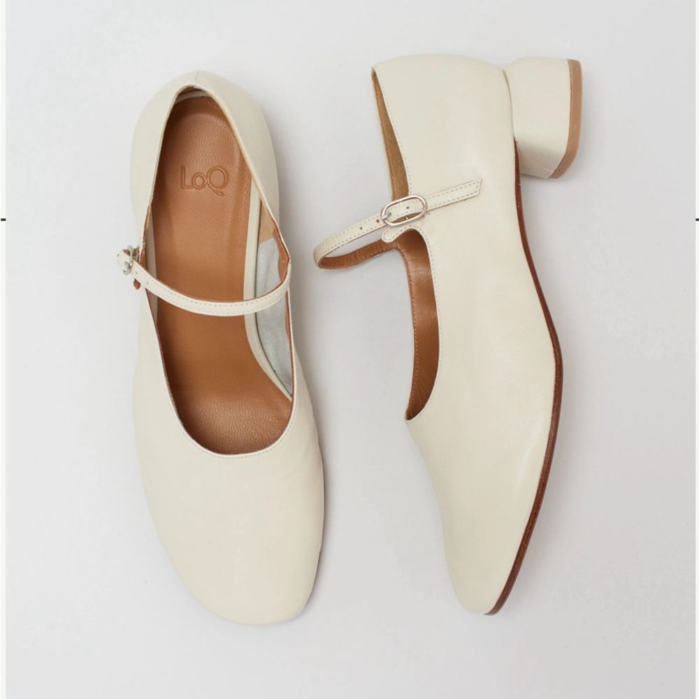 LoQ Ema Mary Jane Heel in Hueso - Picture 2 of 10